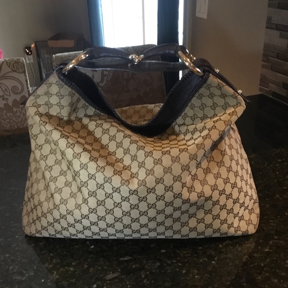 Authentic Horsebit GUCCI Hobo XL